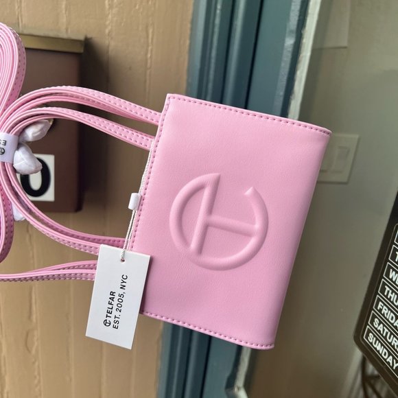 Brand new 100% authentic Telfar Small Pink Shopping Bag-3 - Picture 4 of 6
